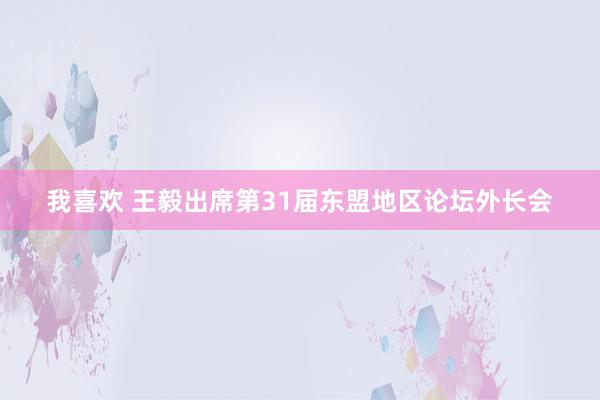 我喜欢 王毅出席第31届东盟地区论坛外长会